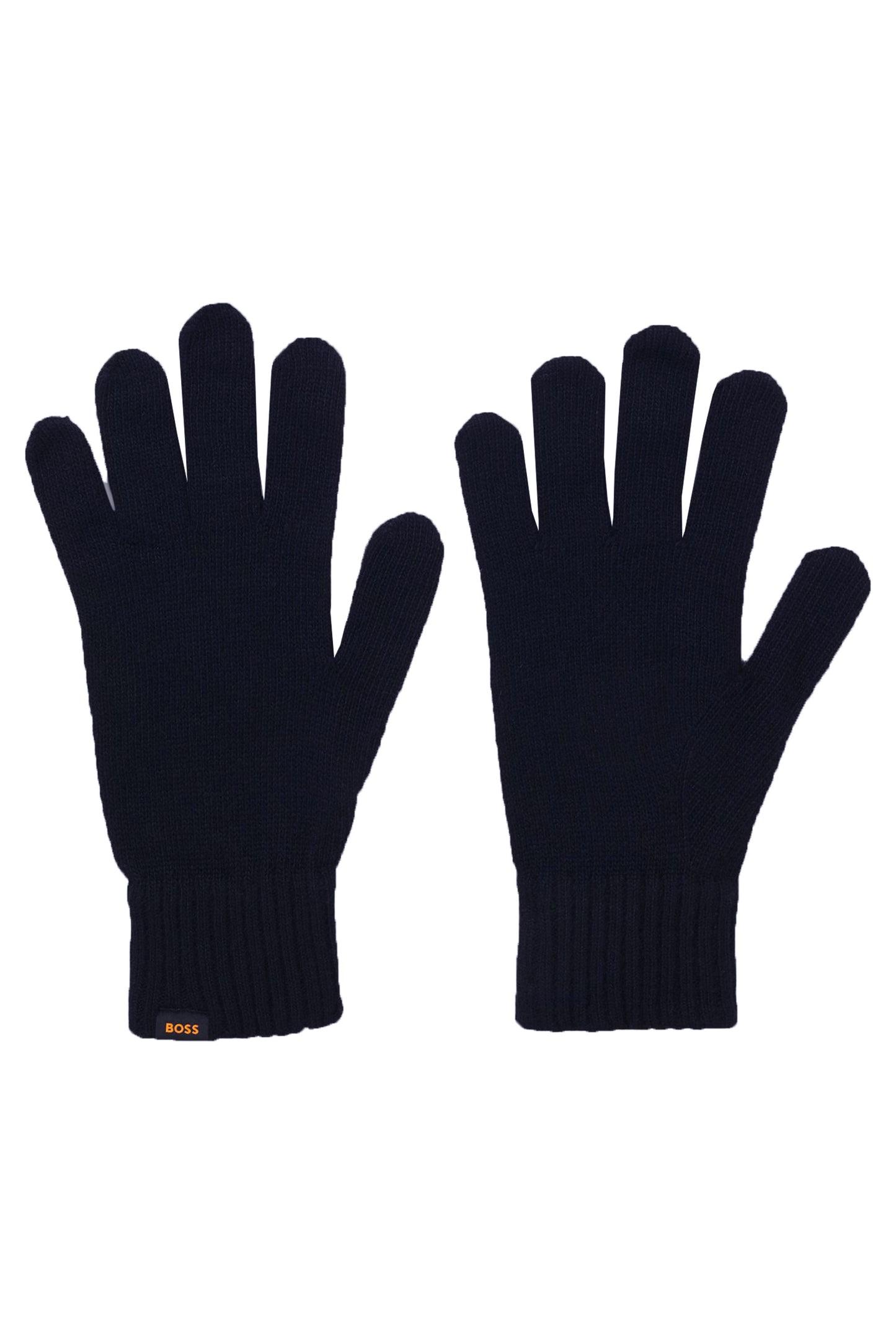 Boss Orange Kalipso Knitted Hat and Gloves Set Dark Blue