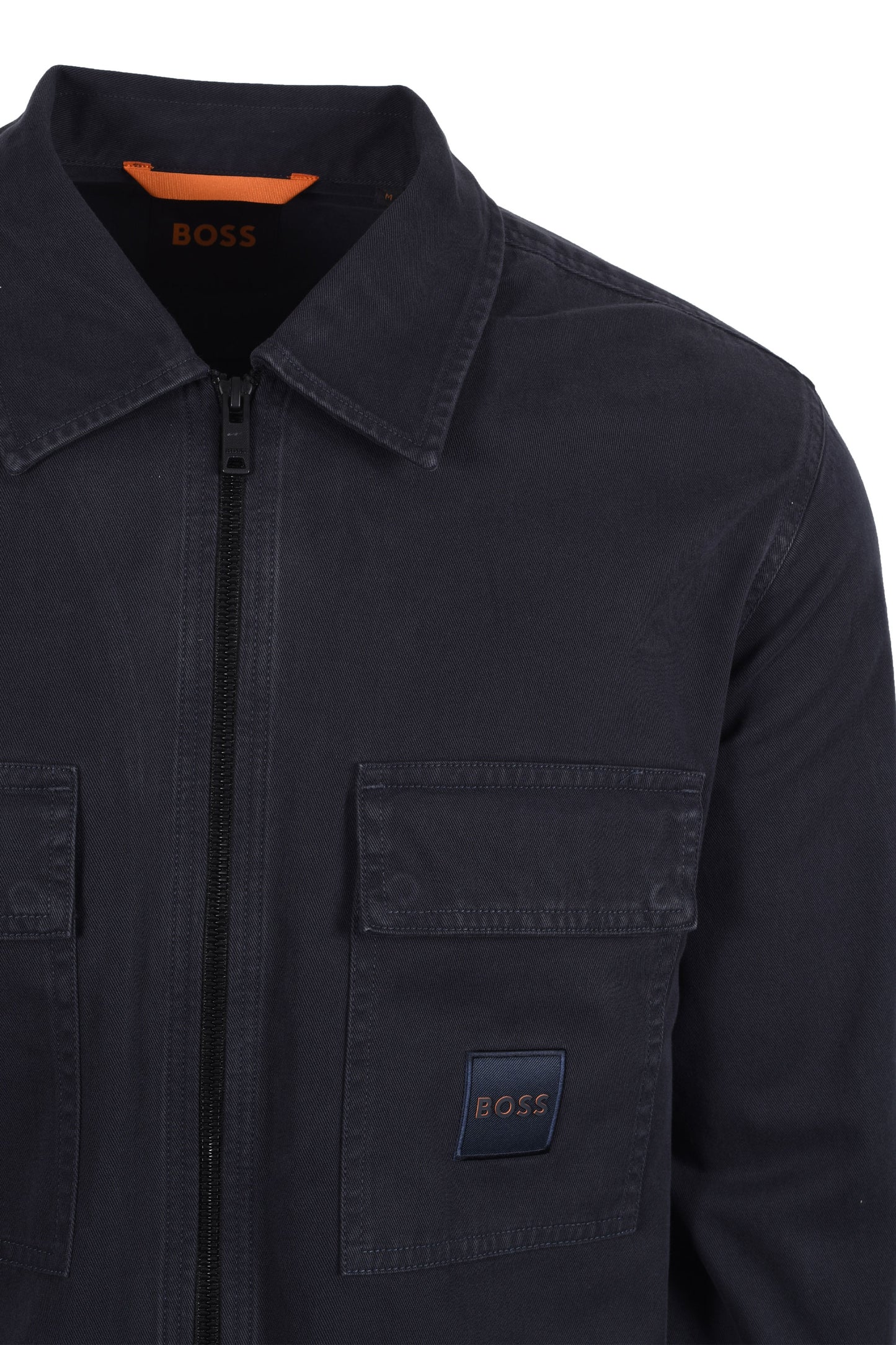 Boss Orange Lovel Zip Overshirt Dark Blue