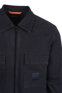 Boss Orange Lovel Zip Overshirt Dark Blue Boss Orange