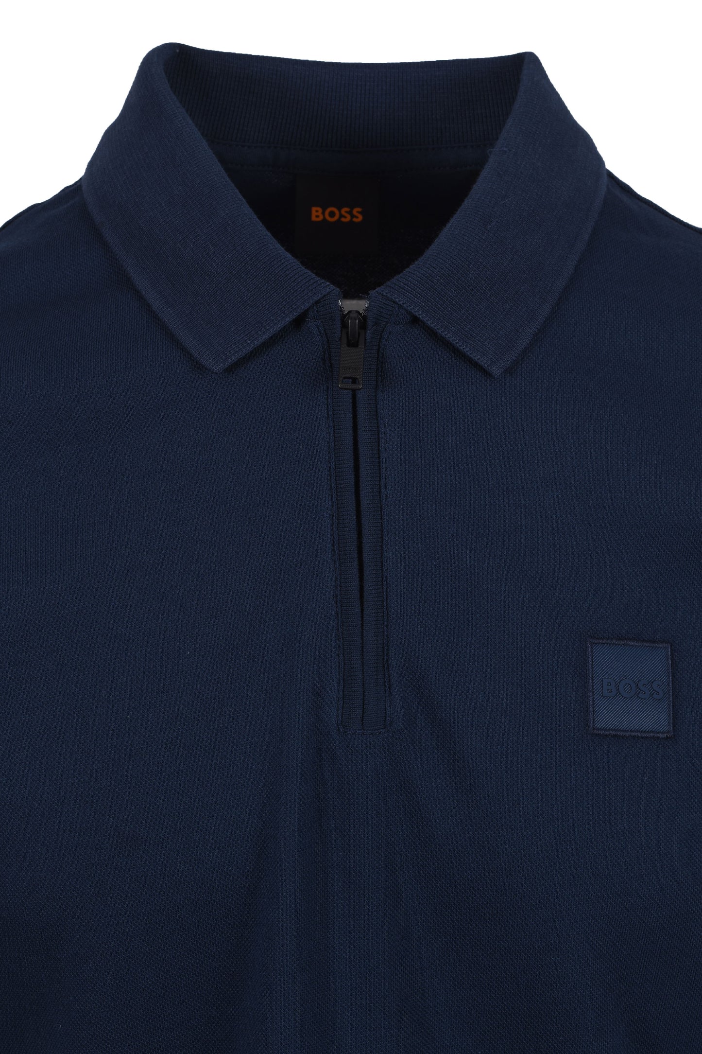 Boss Orange PASSERZIP POLO OPEN BLUE