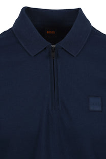 Boss Orange PASSERZIP POLO OPEN BLUE Boss Orange