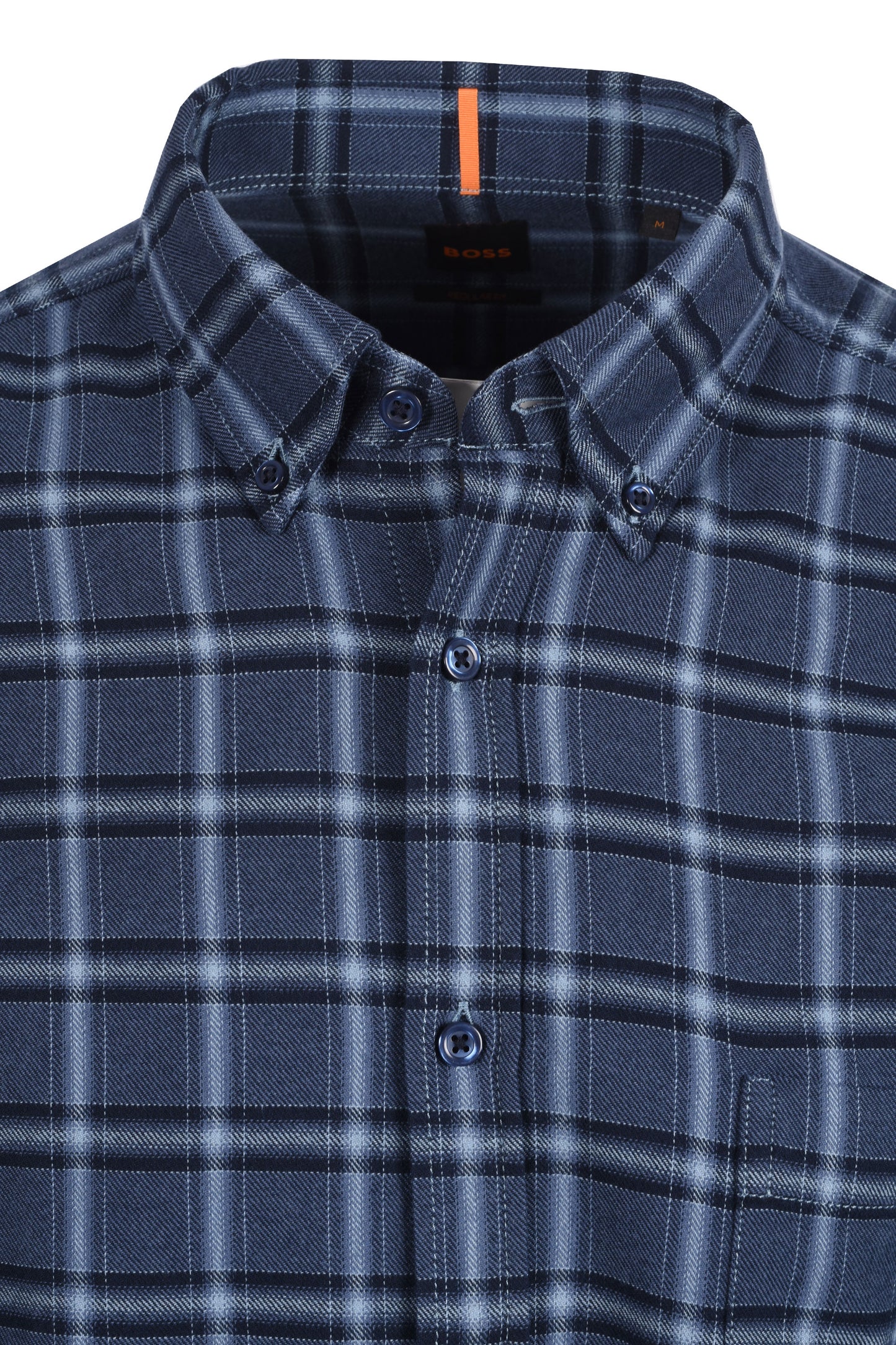 Boss Orange Rickert Check Shirt Dark Blue