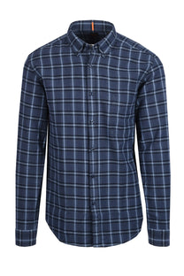 Boss Orange Rickert Check Shirt Dark Blue Boss Orange