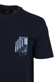 Boss Orange TE_BOARD TSHIRT DARK BLUE Boss Orange