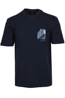 Boss Orange TE_BOARD TSHIRT DARK BLUE Boss Orange