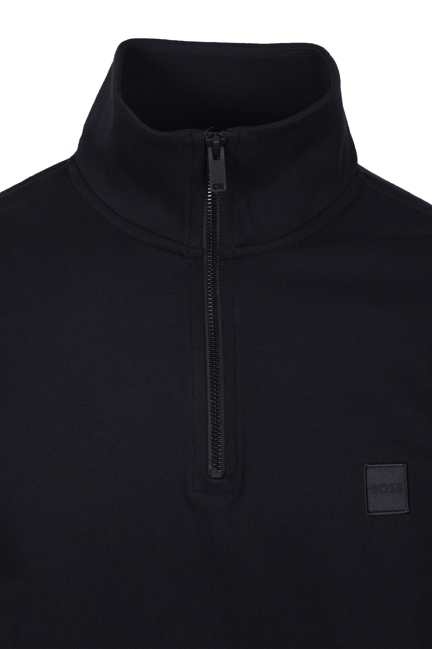 Boss Orange ZETRUST Half Zip SWEATSHIRT BLACK
