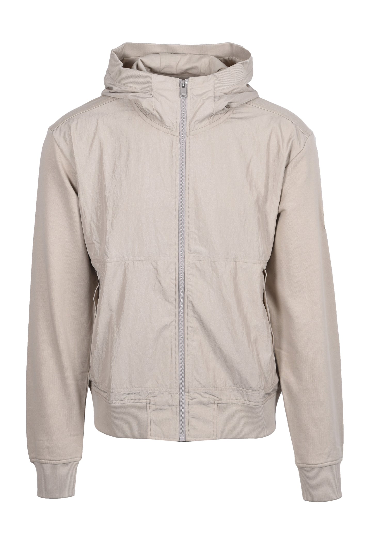 Boss Orange ZE_PROTECTIVE HOODED FULL ZIP LIGHT BEIGE