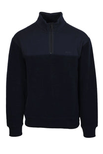 Boss Orange ZE_WINTERBRUSH HALF ZIP DARK BLUE Boss Orange