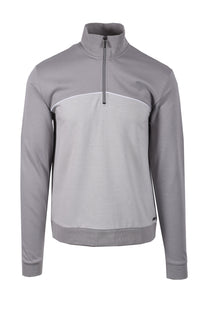 Boss Tracksuit Half Zip Light Pastel Grey Boss Black