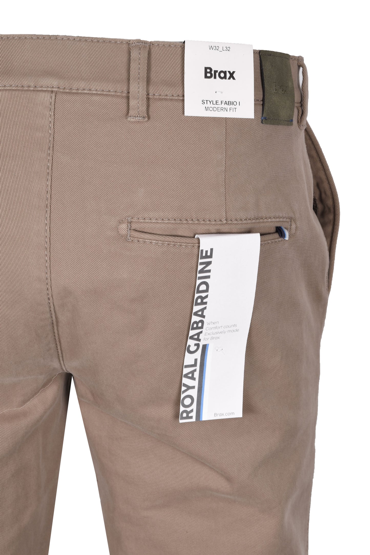 Brax Fabio Cotton Trouser Stone