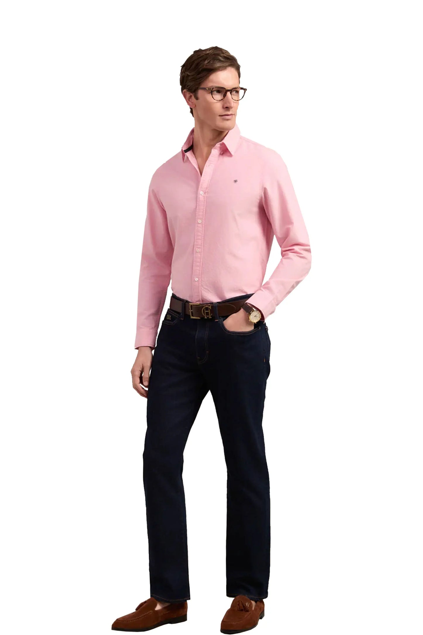 HOLLAND COOPER CLASSIC OXFORD SHIRT SOFT PINK Holland Cooper