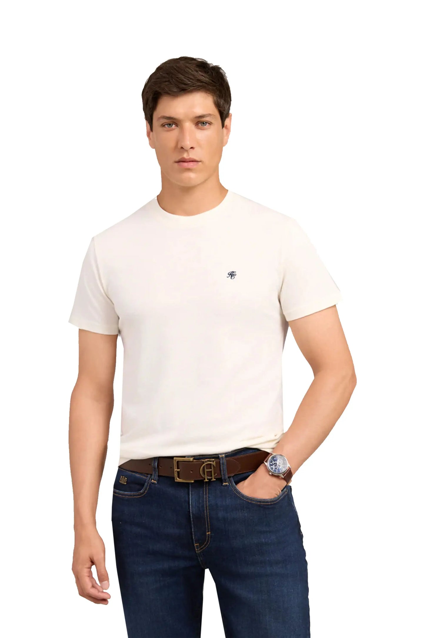 HOLLAND COOPER CREW NECK T-SHIRT WHITE Holland Cooper