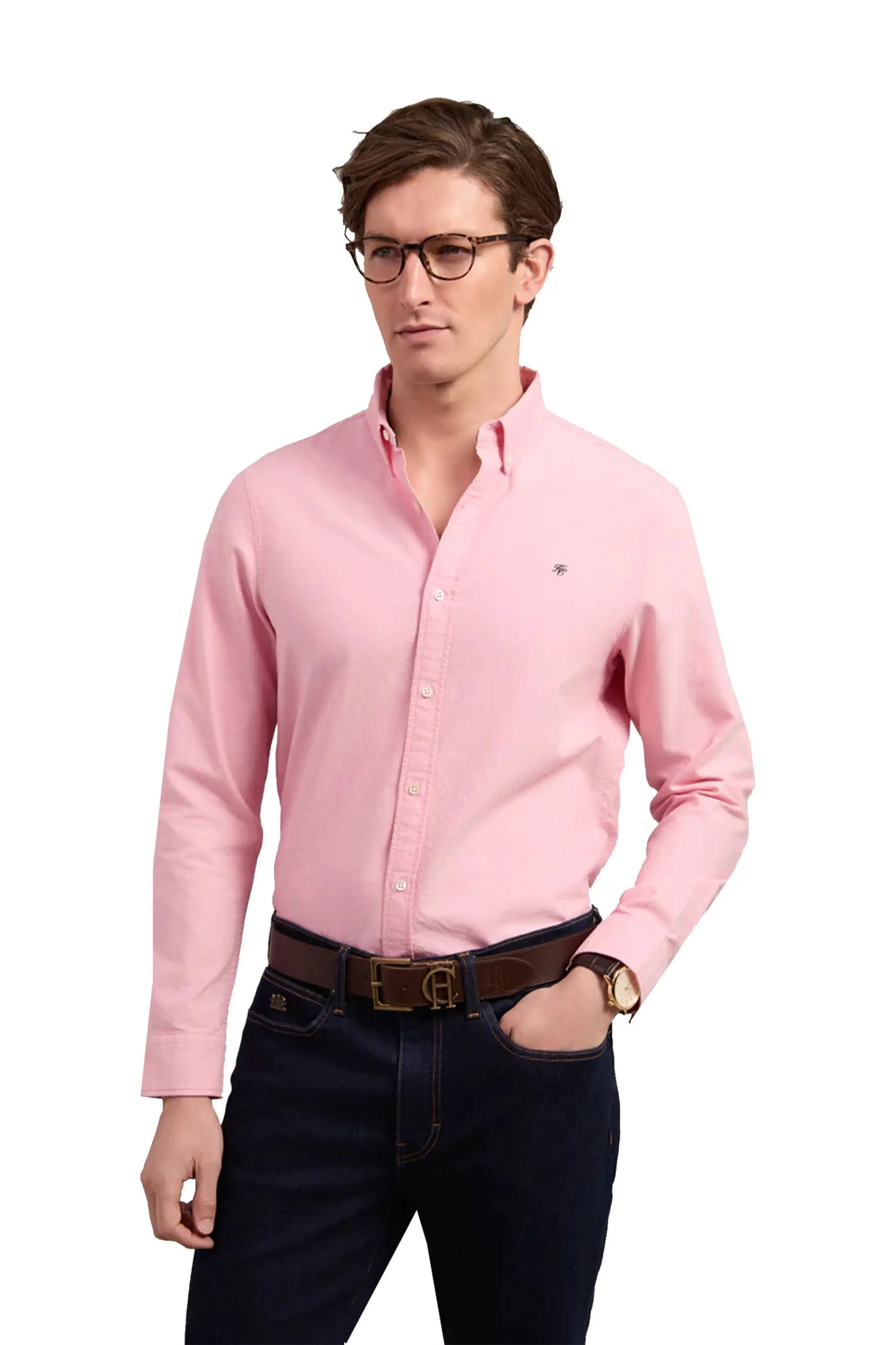 HOLLAND COOPER CLASSIC OXFORD SHIRT SOFT PINK Holland Cooper