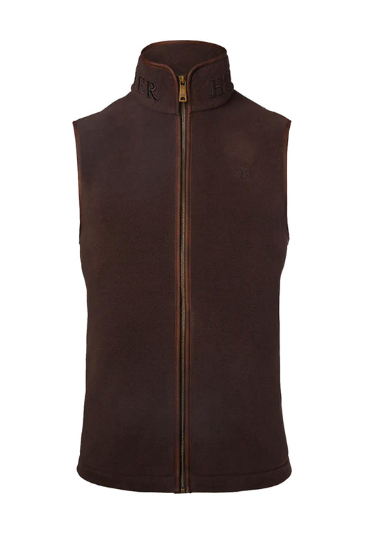 HOLLAND COOPER COUNTRY FLEECE GILET CHOCOLATE