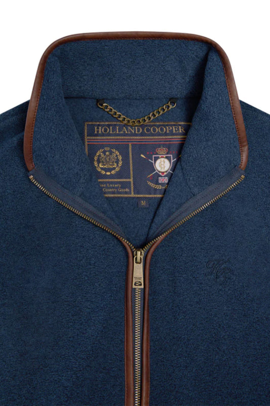 HOLLAND COOPER COUNTRY FLEECE GILET DUSTY BLUE