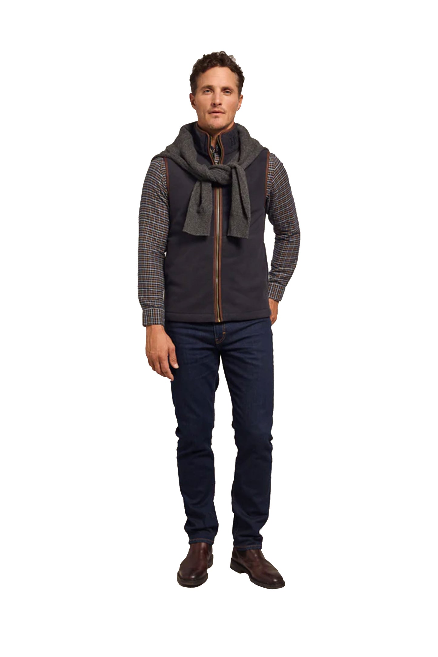 HOLLAND COOPER COUNTRY FLEECE GILET INK NAVY