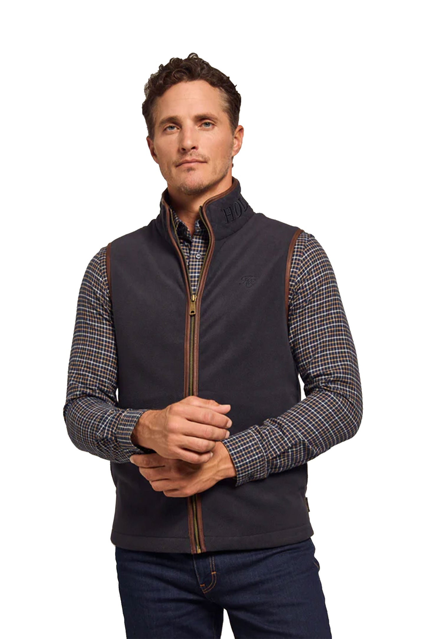 HOLLAND COOPER COUNTRY FLEECE GILET INK NAVY