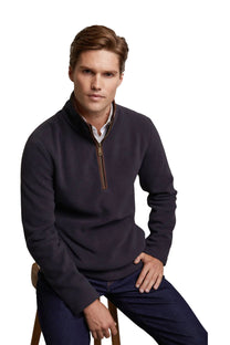 HOLLAND COOPER COUNTRY FLEECE HALF ZIP INK NAVY Holland Cooper