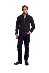 HOLLAND COOPER COUNTRY FLEECE HALF ZIP INK NAVY Holland Cooper