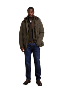 HOLLAND COOPER COUNTRY FLEECE HALF ZIP KHAKI Holland Cooper