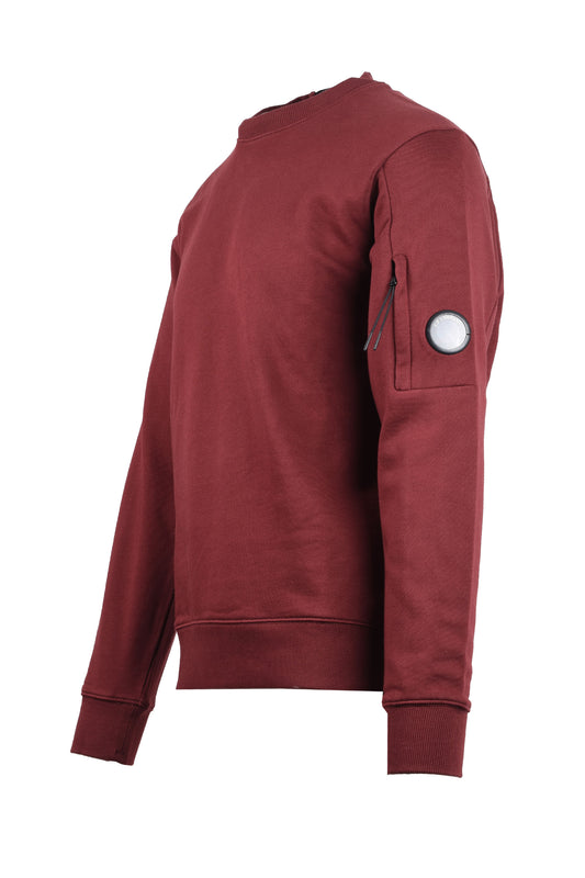 CP COMPANY DIAGONAL RAISED SWEATSHIRT ANDORRA RED