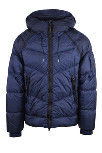 CP COMPANY DOWN QUILTED JACKET PEACOAT
