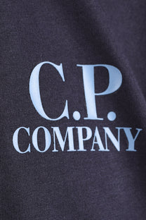 CP COMPANY FRONT & BACK PRINT T-SHIRT TOTAL ECLIPSE
