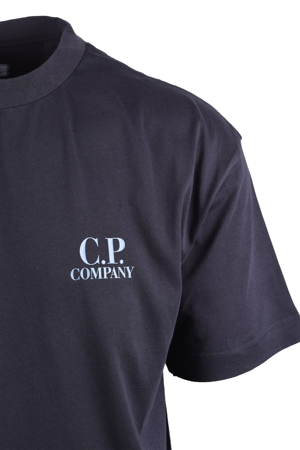 CP COMPANY FRONT & BACK PRINT T-SHIRT TOTAL ECLIPSE