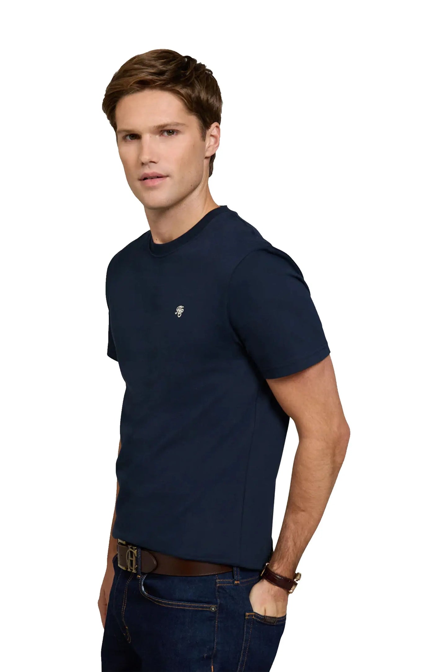 HOLLAND COOPER CREW NECK T-SHIRT INK NAVY Holland Cooper