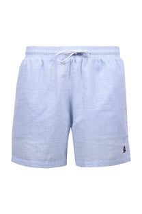 CHARLES TIMMINS SEERSUCKER SWIM SHORTS LIGHT BLUE Charles Timmins