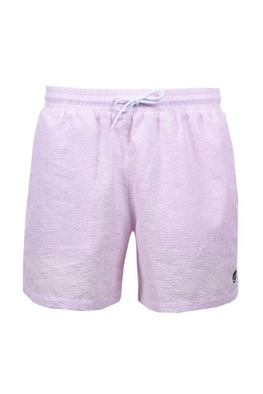 CHARLES TIMMINS SEERSUCKER SWIM SHORTS LIGHT PINK