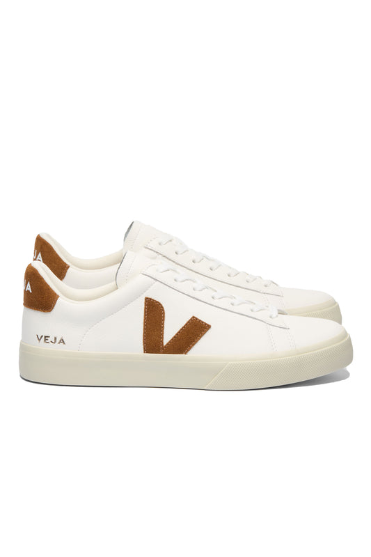 Veja Campo Leather Trainer White/Cognac