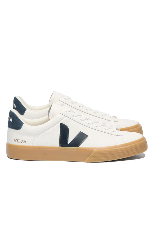 Veja Campo Leather Trainer White/Nautico/Natural