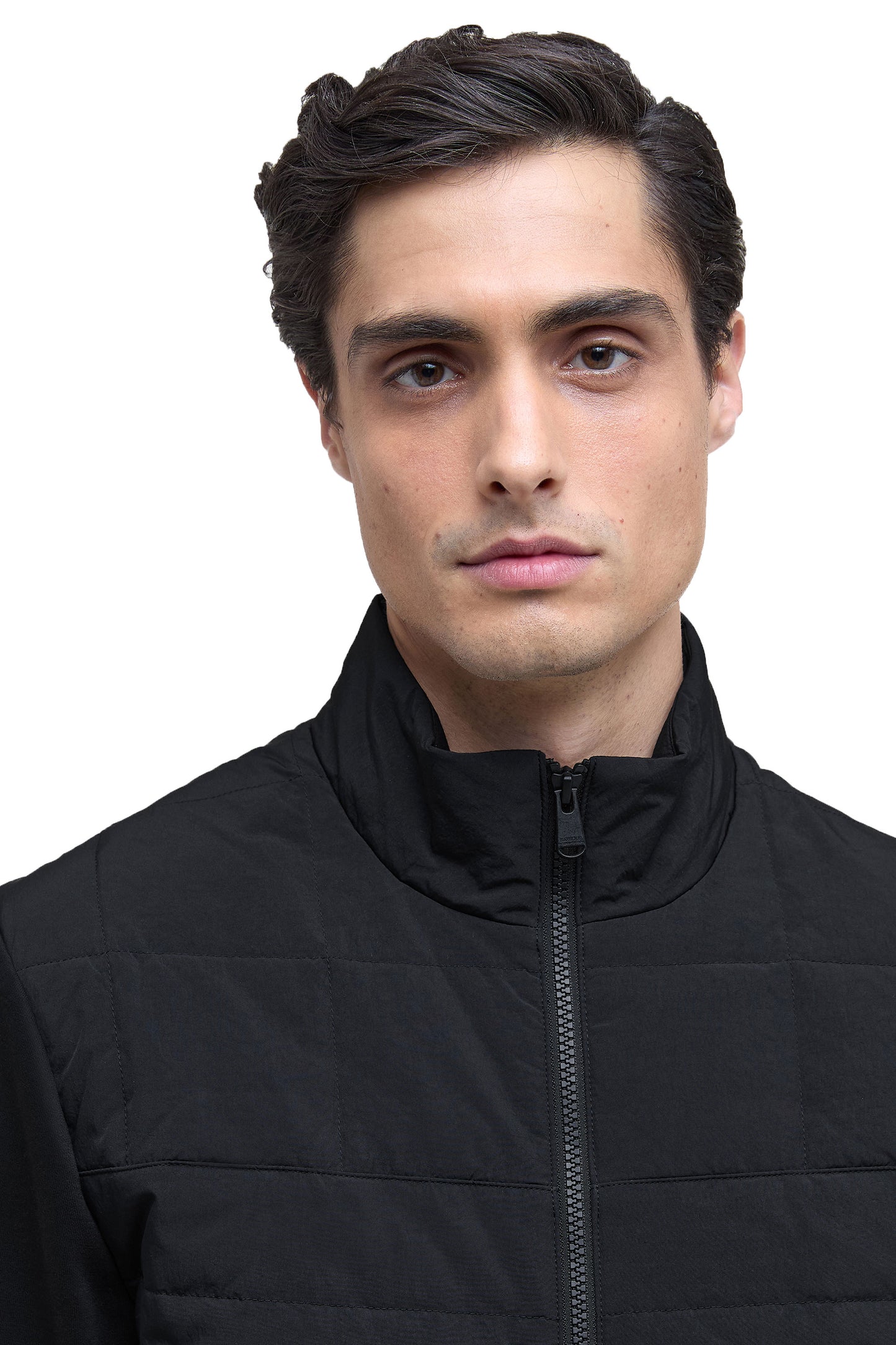 BARBOUR INTERNATIONAL COLLINS QUILTED JACKET BLACK