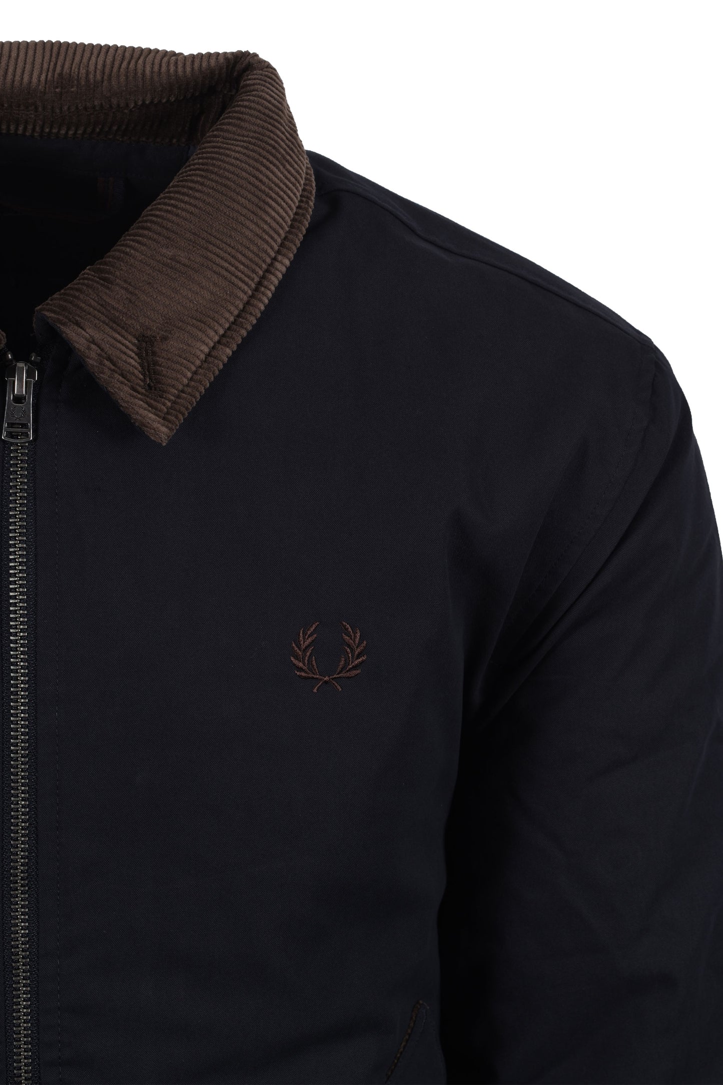 FRED PERRY COTTON CABAN JACKET NAVY