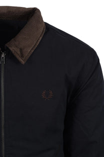 FRED PERRY COTTON CABAN JACKET NAVY Fred Perry