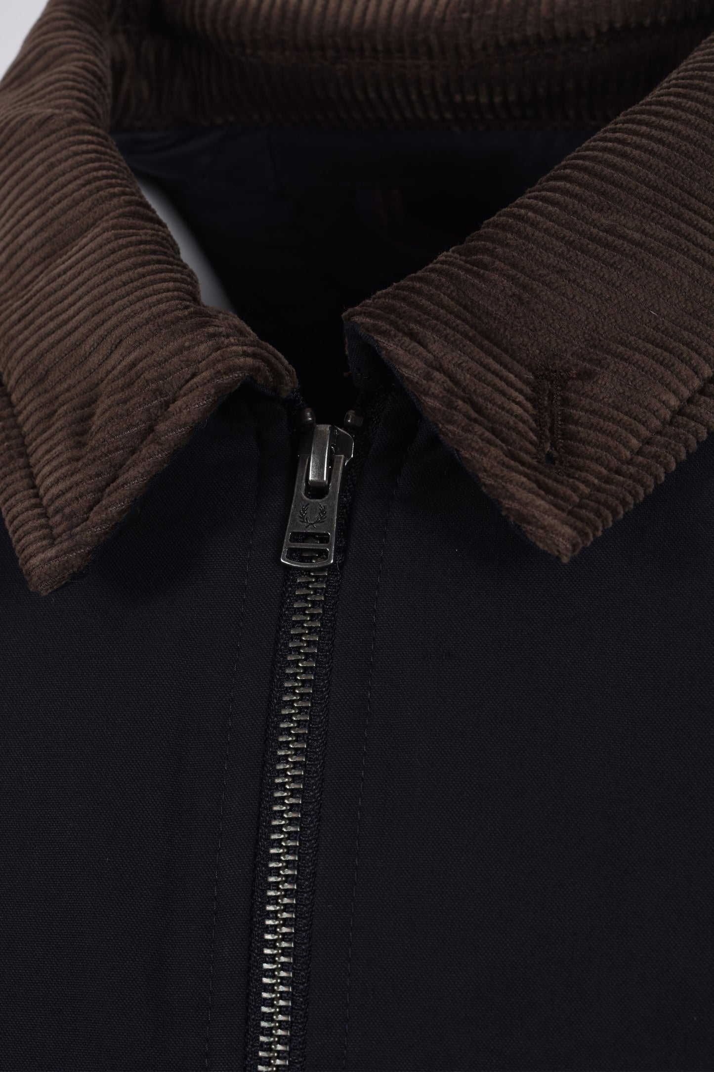 FRED PERRY COTTON CABAN JACKET NAVY