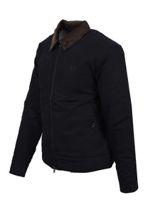 FRED PERRY COTTON CABAN JACKET NAVY Fred Perry