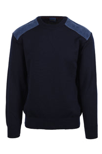 Paul & Shark CREW NECK JUMPER NAVY