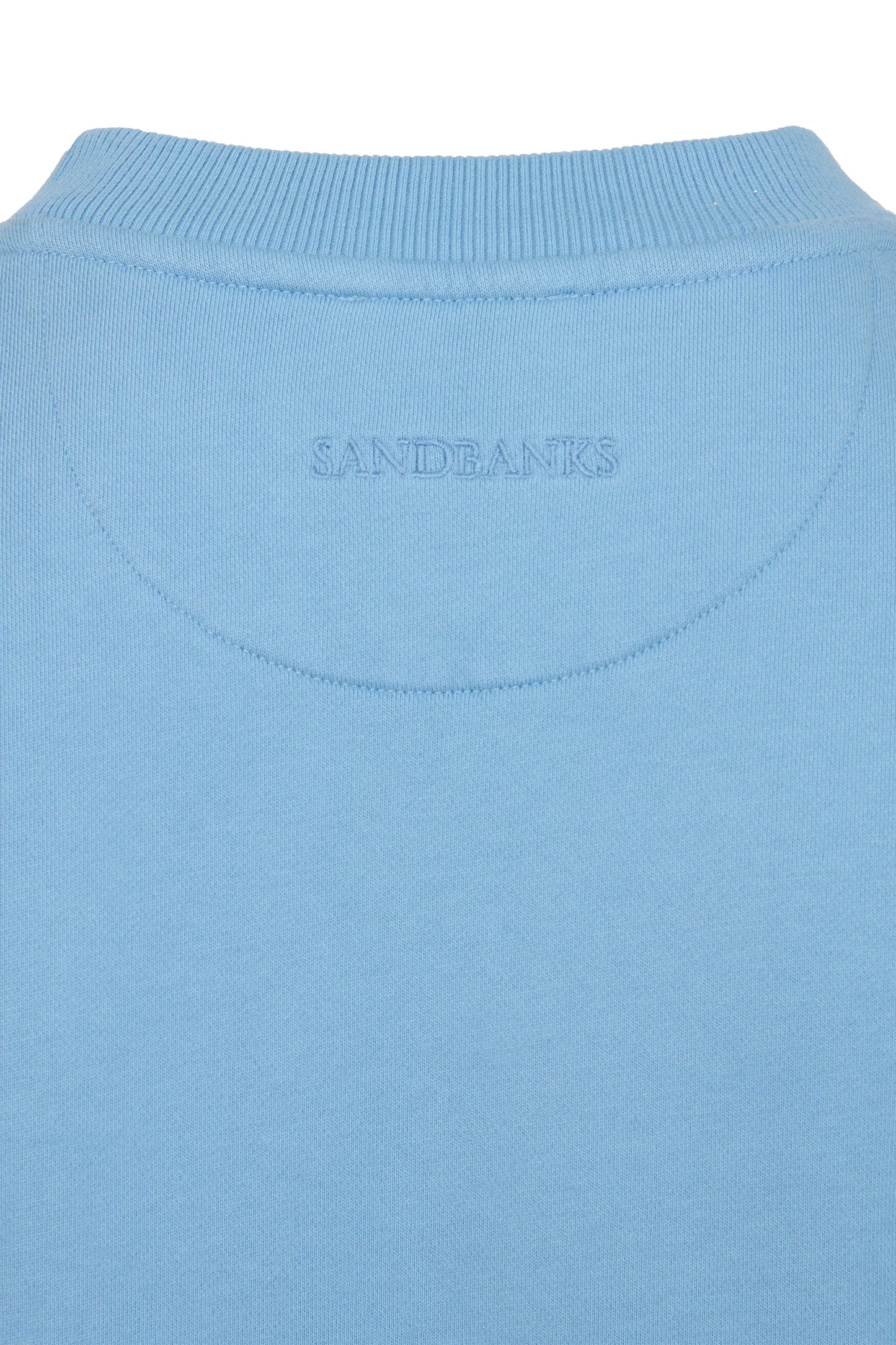 SANDBANKS BADGE LOGO SWEATSHIRT DUSTY BLUE