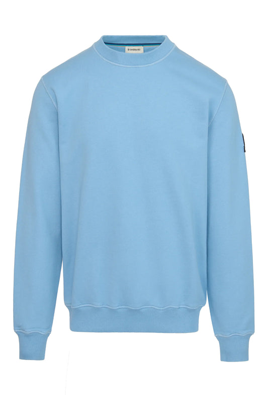 SANDBANKS BADGE LOGO SWEATSHIRT DUSTY BLUE