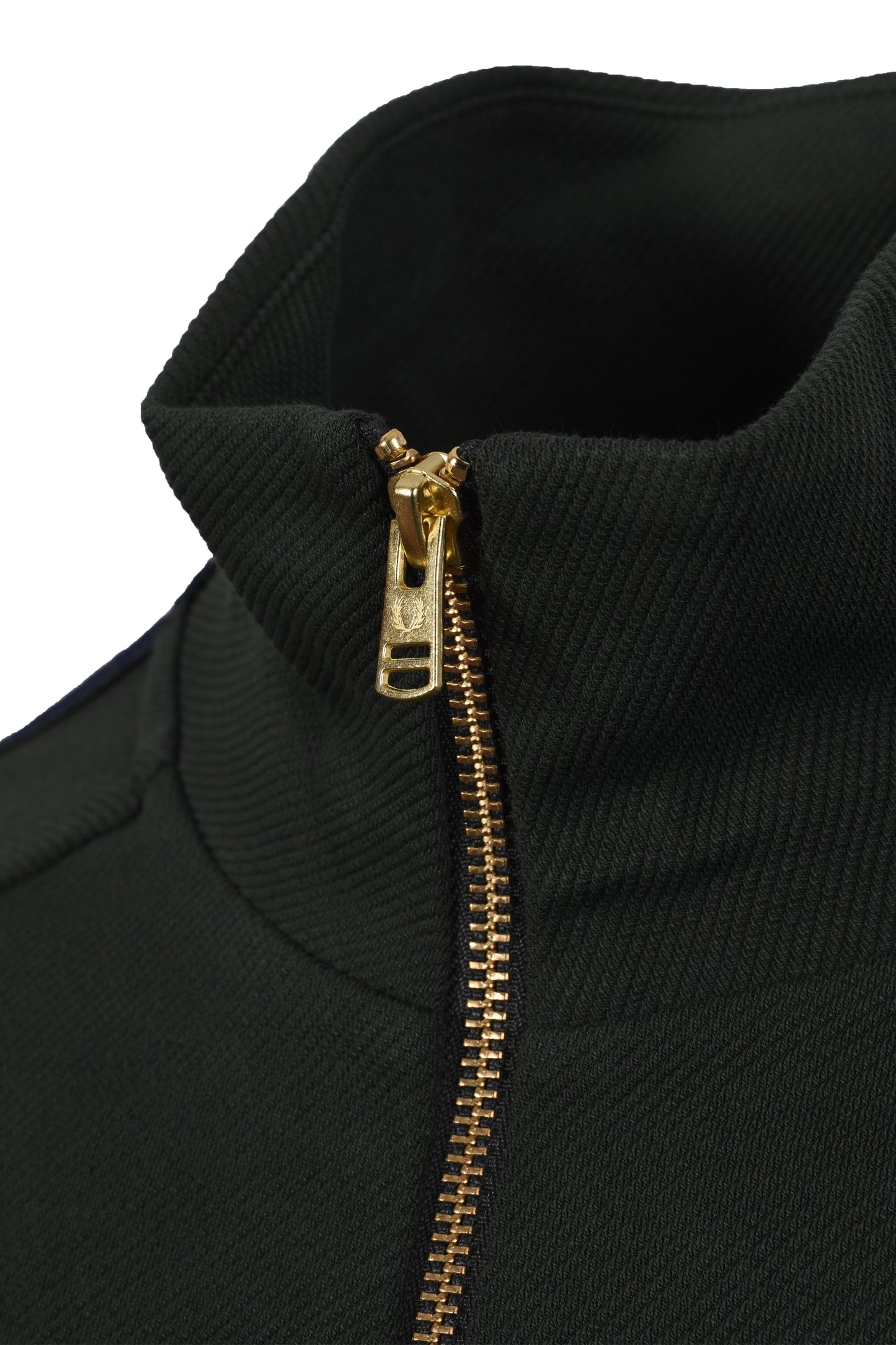 FRED PERRY DASH TAPED TRACK JACKET COURT GREEN