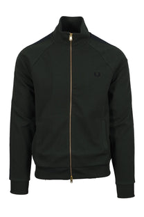FRED PERRY DASH TAPED TRACK JACKET COURT GREEN Fred Perry