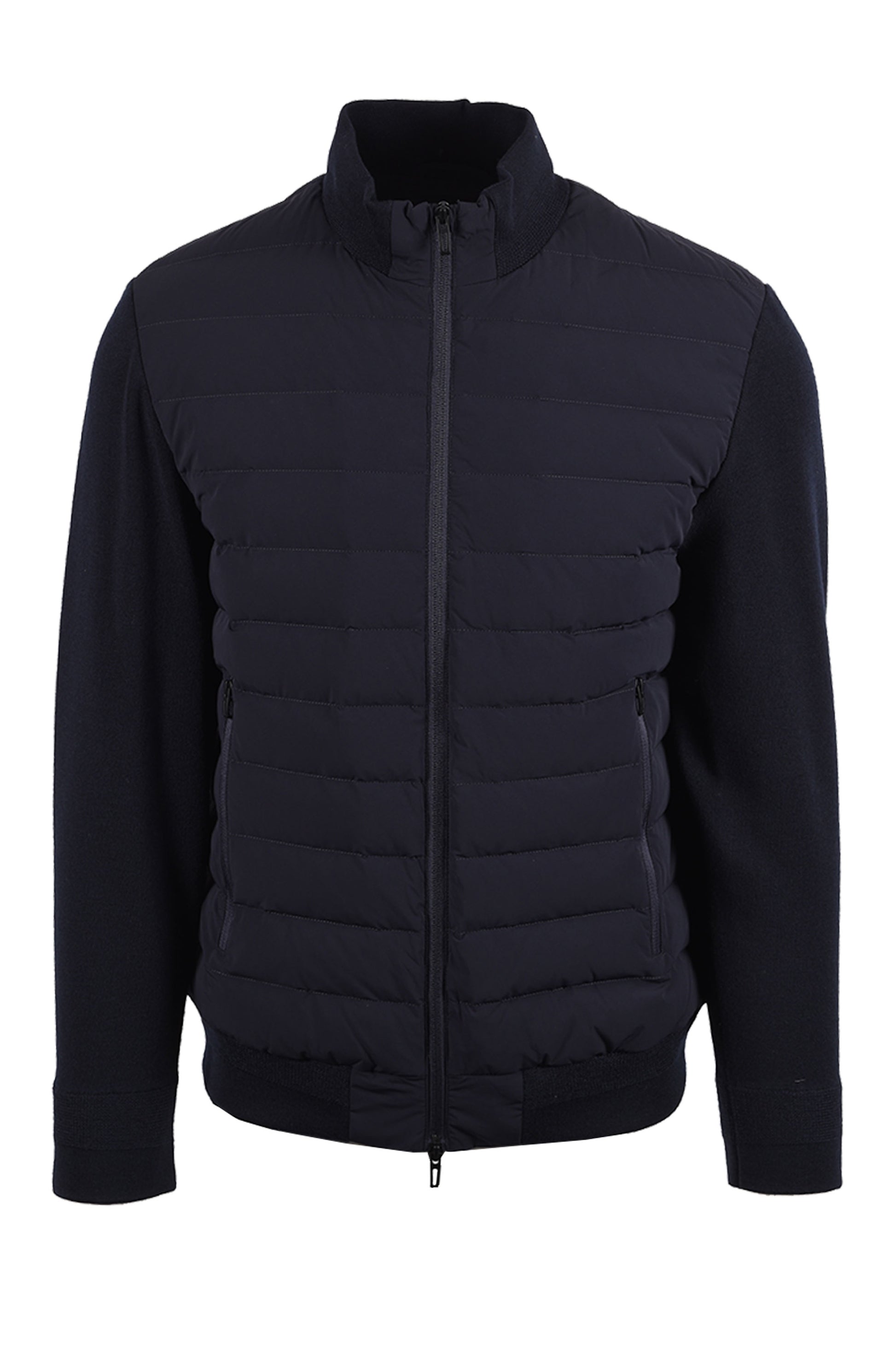 EMPORIO ARMANI DOWN MIX MEDIA JACKET NAVY Emporio Armani Michael Stewart Menswear  Jackets