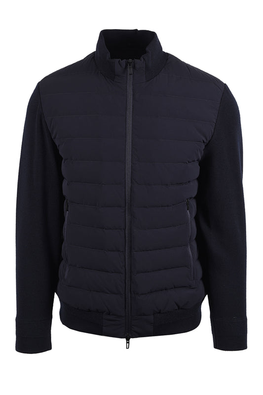 EMPORIO ARMANI DOWN MIX MEDIA JACKET NAVY Emporio Armani Michael Stewart Menswear  Jackets