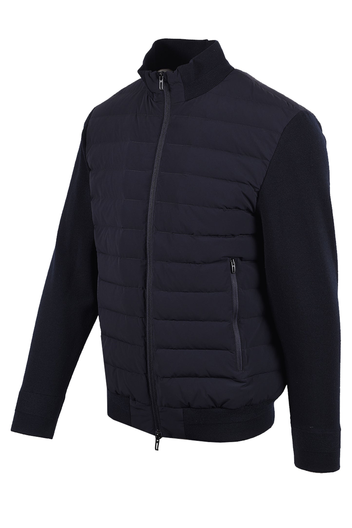 EMPORIO ARMANI DOWN MIX MEDIA JACKET NAVY Emporio Armani Michael Stewart Menswear  Jackets