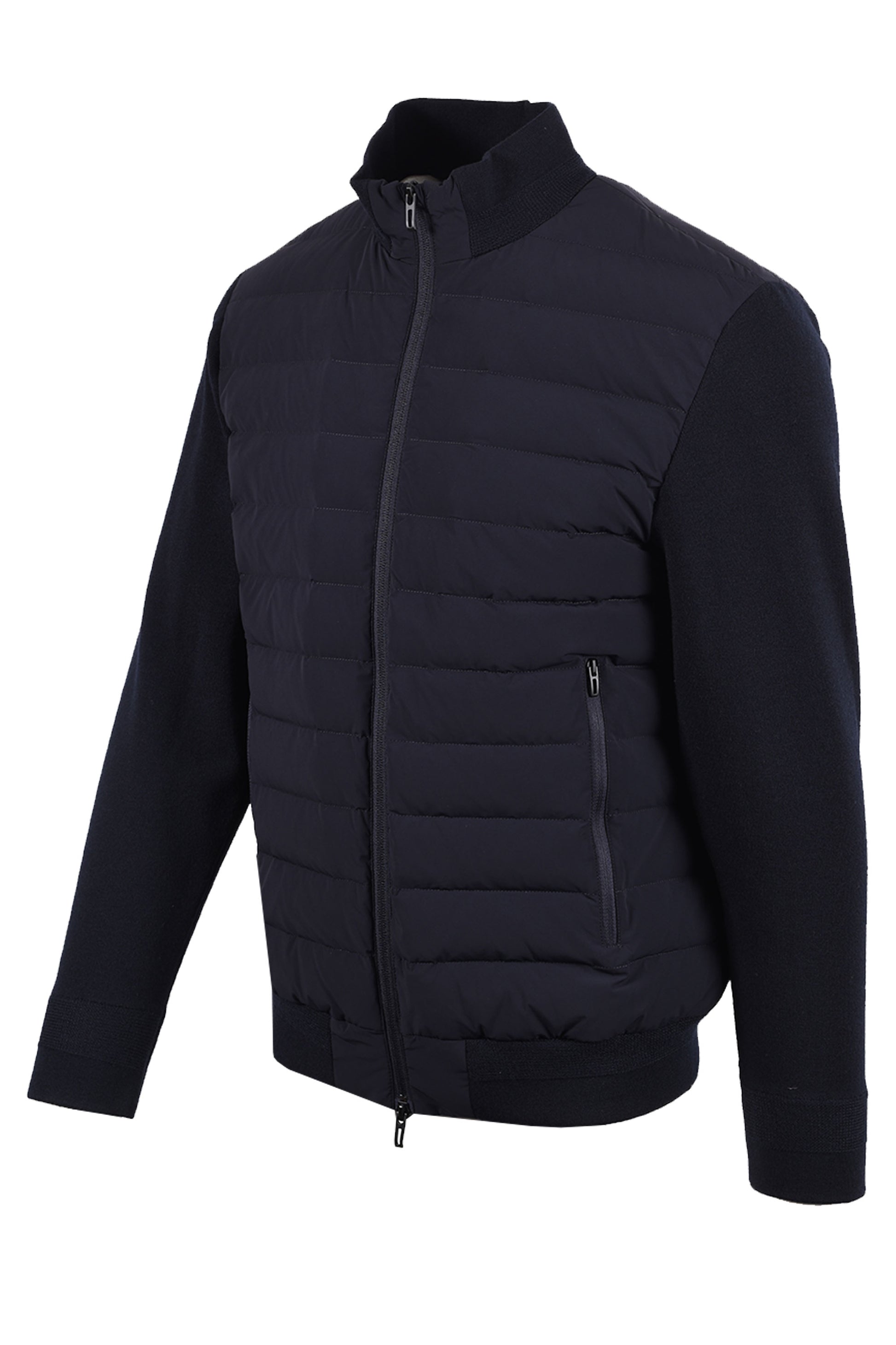 EMPORIO ARMANI DOWN MIX MEDIA JACKET NAVY Emporio Armani Michael Stewart Menswear  Jackets