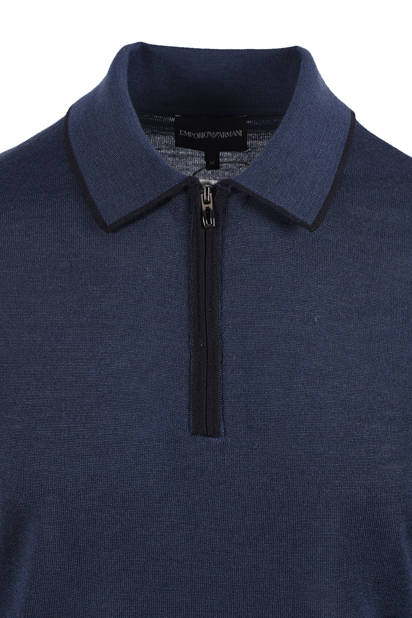 EMPORIO ARMANI ESSENTIAL POLO SWEATSHIRT PERSIAN BLUE Emporio Armani Michael Stewart Menswear  Sweatshirts & Hoodies