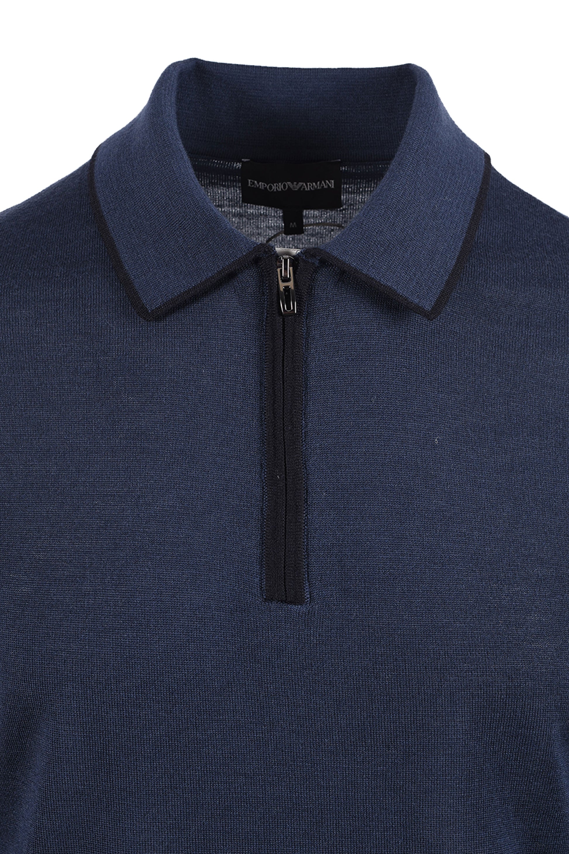 EMPORIO ARMANI ESSENTIAL POLO SWEATSHIRT PERSIAN BLUE Emporio Armani Michael Stewart Menswear  Sweatshirts & Hoodies