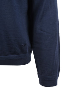 EMPORIO ARMANI ESSENTIAL POLO SWEATSHIRT PERSIAN BLUE Emporio Armani Michael Stewart Menswear  Sweatshirts & Hoodies